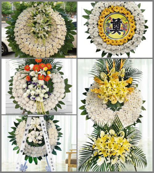湖北咸宁市赤壁市余家桥乡安咀村花圈速递