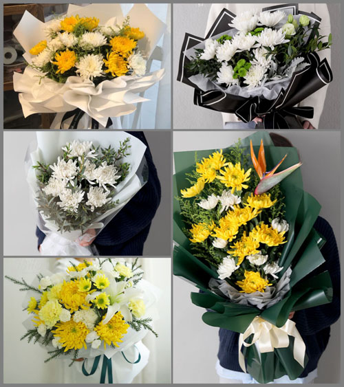 湖北咸宁市赤壁市余家桥乡安咀村白事花束代送